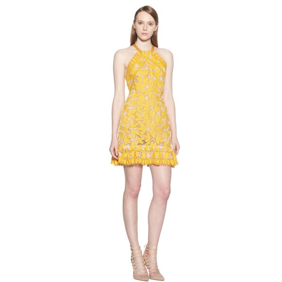 aijek Marianna Lace Embroidered Halter Dress - Picture 2 of 9